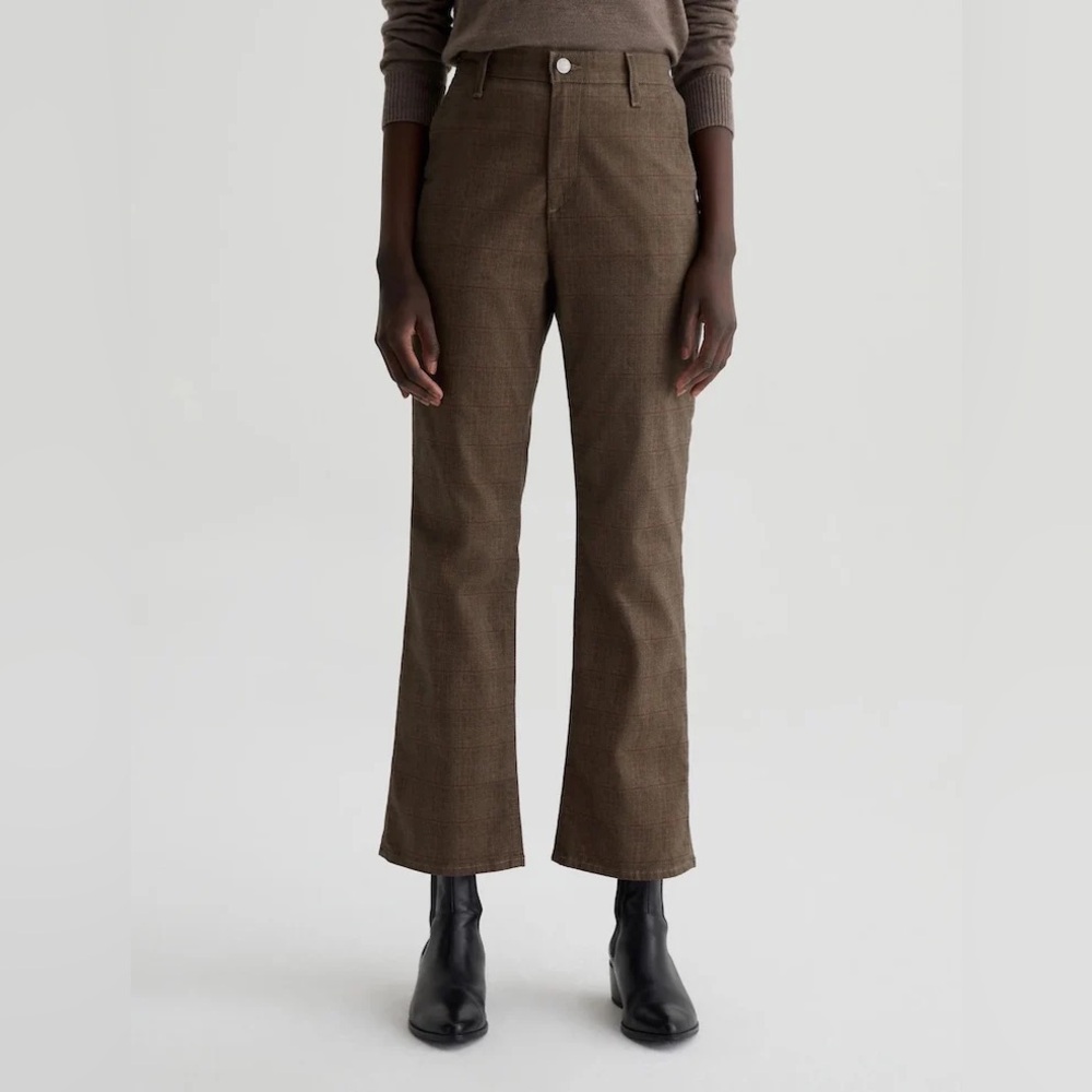 AG sueded sateen Kinsley high rise crop pants size 32